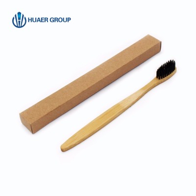 Private Labeling Charcoal Teeth Whitening Brush Bamboo Toothbrush